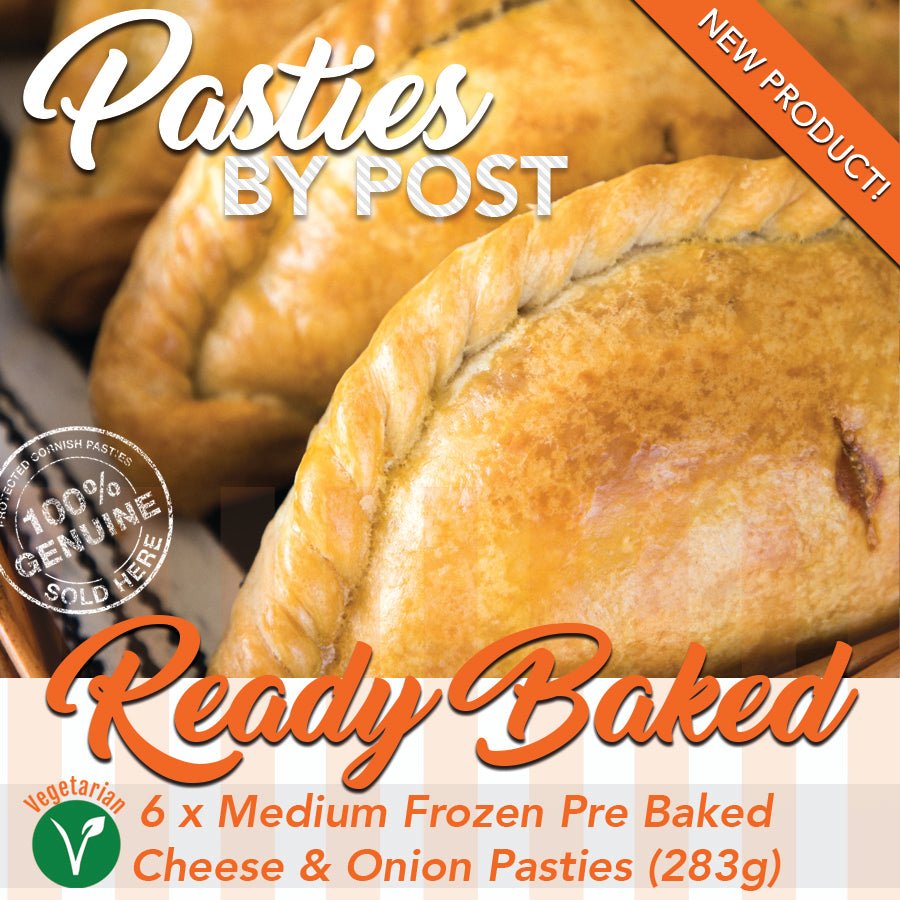 Ready Baked Cheese & Onion Pasties by Post (6) 283g - Proper Pasty Company