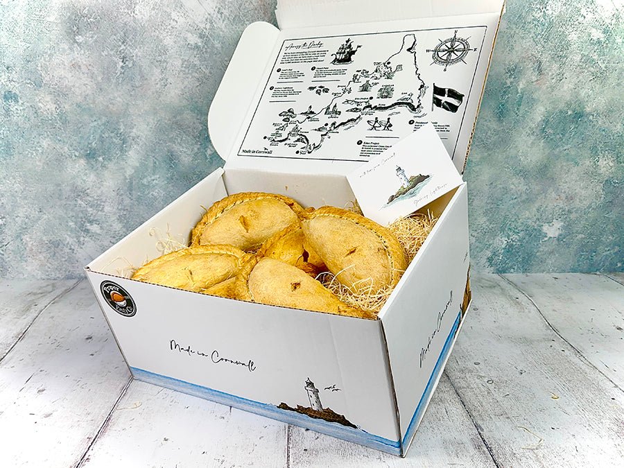 Cornish Pasty Hamper 6 - Box of 6 or 8 | Medium or Large | Ready Baked Frozen Cornish Pasties (Gift Box) - Proper Pasty Company
