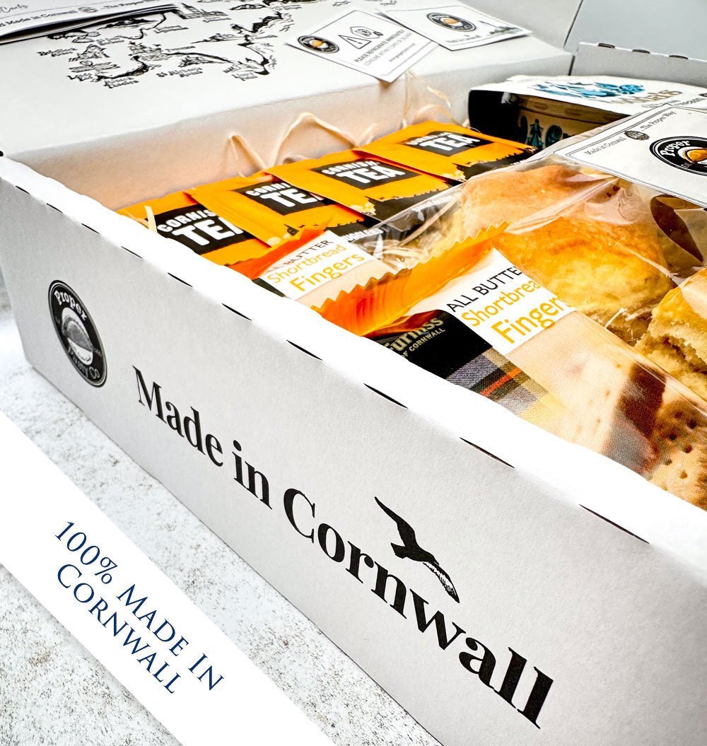 Medium Cornish Pasty & Cream Tea Hamper Box - Proper Pasty Company
