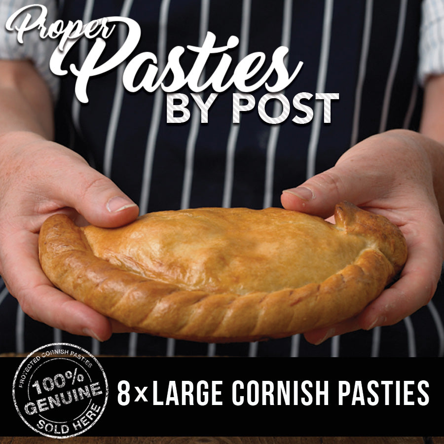 8 x Large Cornish Pasties 336g (Pre Order | Frozen Unbaked)