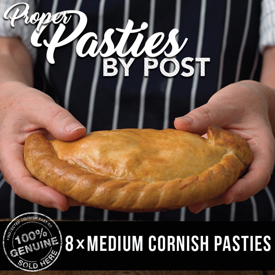 8 x Medium Cornish Pasties 283g (Pre Order | Frozen Unbaked) - Proper Pasty Company