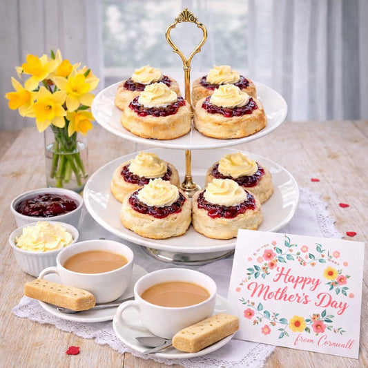 Bude Cornish Scones Cream Tea Hamper (4) CTA - Proper Pasty Company