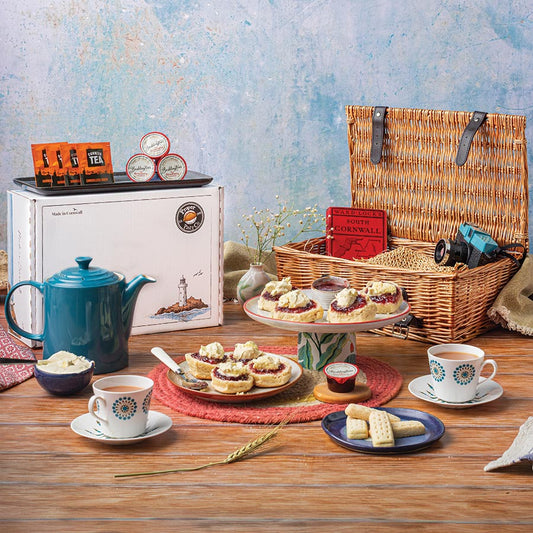 Bude Cornish Scones Cream Tea Hamper (4) CTA - Proper Pasty Company