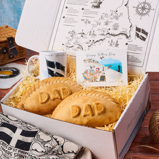Large 'DAD' Cornish Pasty & St. Pirans Mug Hamper - Proper Pasty Company