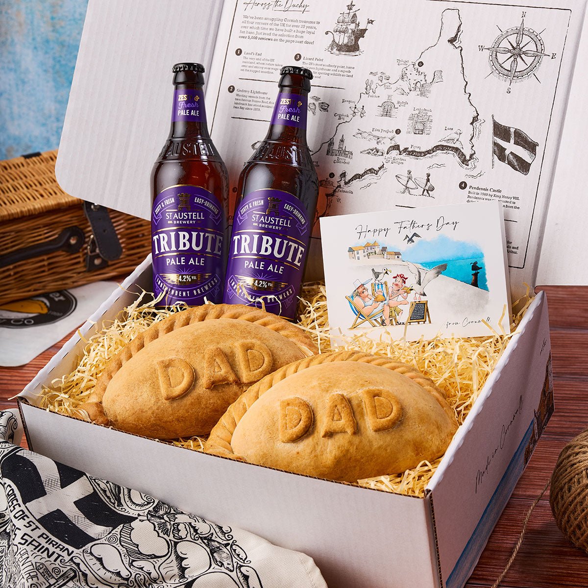 Large 'DAD' Cornish Pasty & Tribute Gift Hamper - Proper Pasty Company