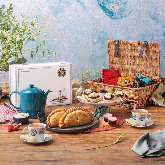 Marazion Tea for Two Cornish Pasty & Cream Hamper - Proper Pasty Company