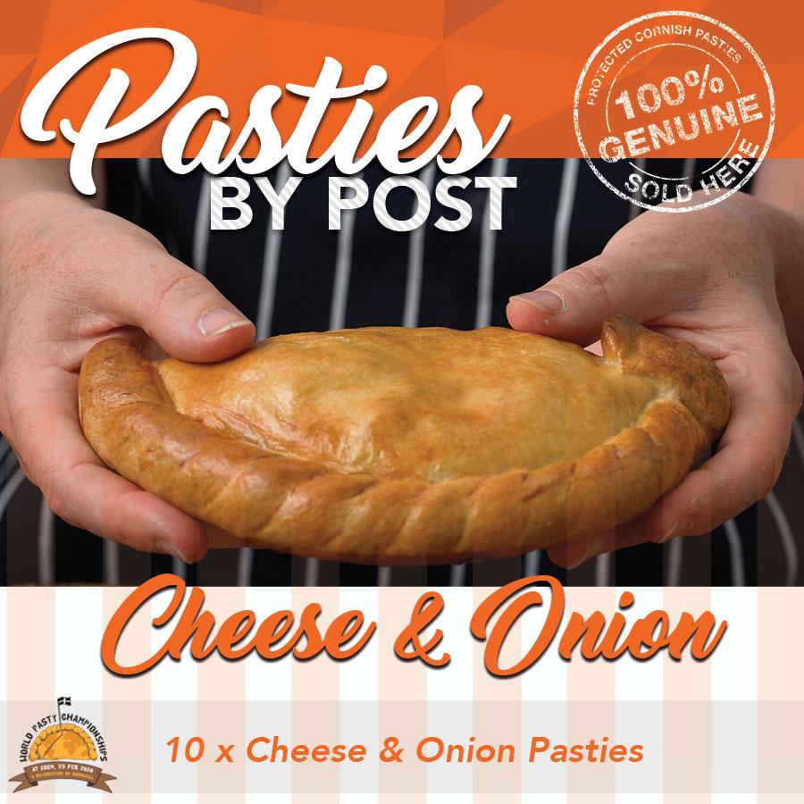 Cheese and Onion Pasties by Post (10) - Proper Pasty Company