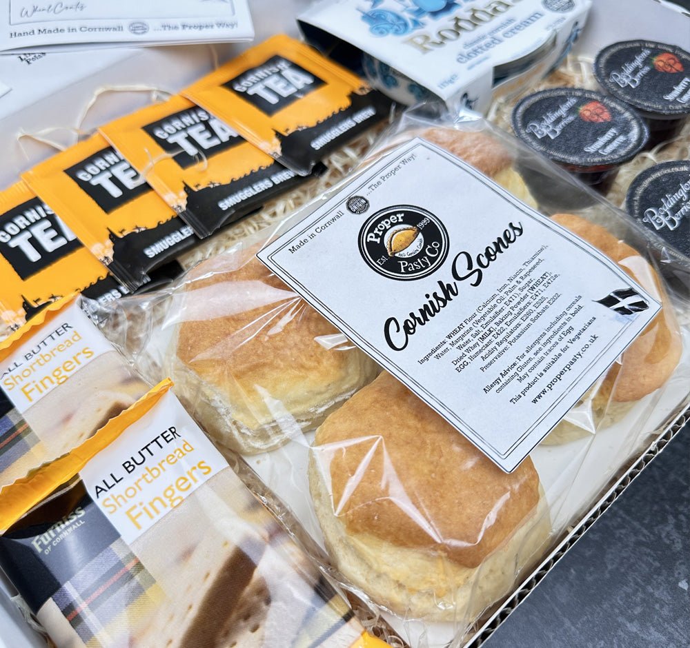 Cornish Scones Cream Tea Hamper (4) - Proper Pasty Company