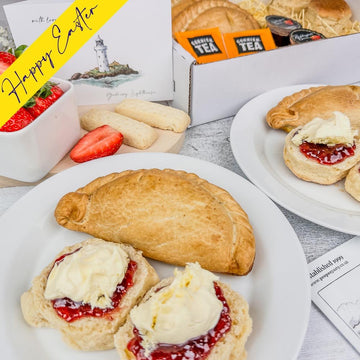 Easter Tea for Two - 2 x Cornish Pasties, 2 x Cream Teas - Proper Pasty Company