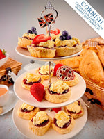 Load image into Gallery viewer, Large Cornish Pasty &amp; Cream Tea Hamper Box - Proper Pasty Company
