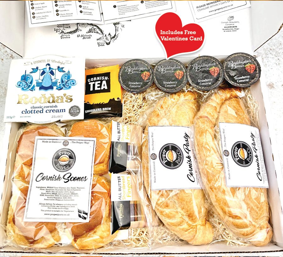 Large or Medium Pre-Baked Cornish Pasty and Cream Tea Hamper (CTL | CTM) - Proper Pasty Company