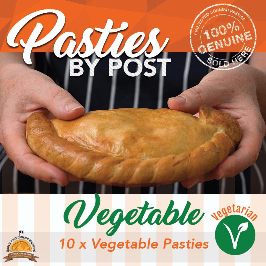 Vegetable Pasties by Post (10) - Proper Pasty Company